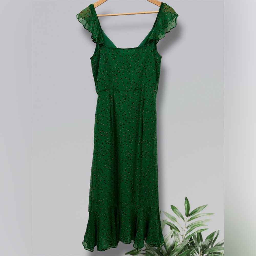 Veronica Beard Amal Silk Midi Dress - Picture 7 of 14